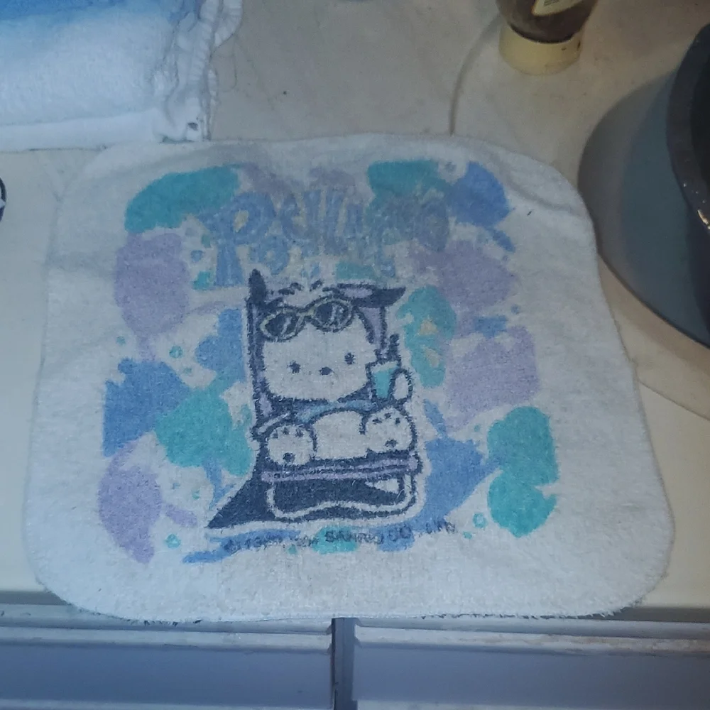 Hello Kitty Bath Mat with Blue and Purple Accents